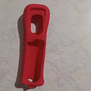 Wii Remote Red Silicone Sleeve  Controller Grip Protector